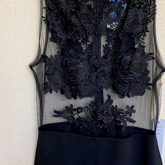 Iris Basic Pants - NWT Black lace jump suit